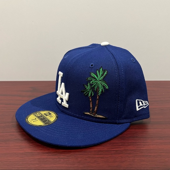New Era, 59Fifty Fitted Hat, Los Angeles Dodgers, Blue & White - Picture 2 of 10